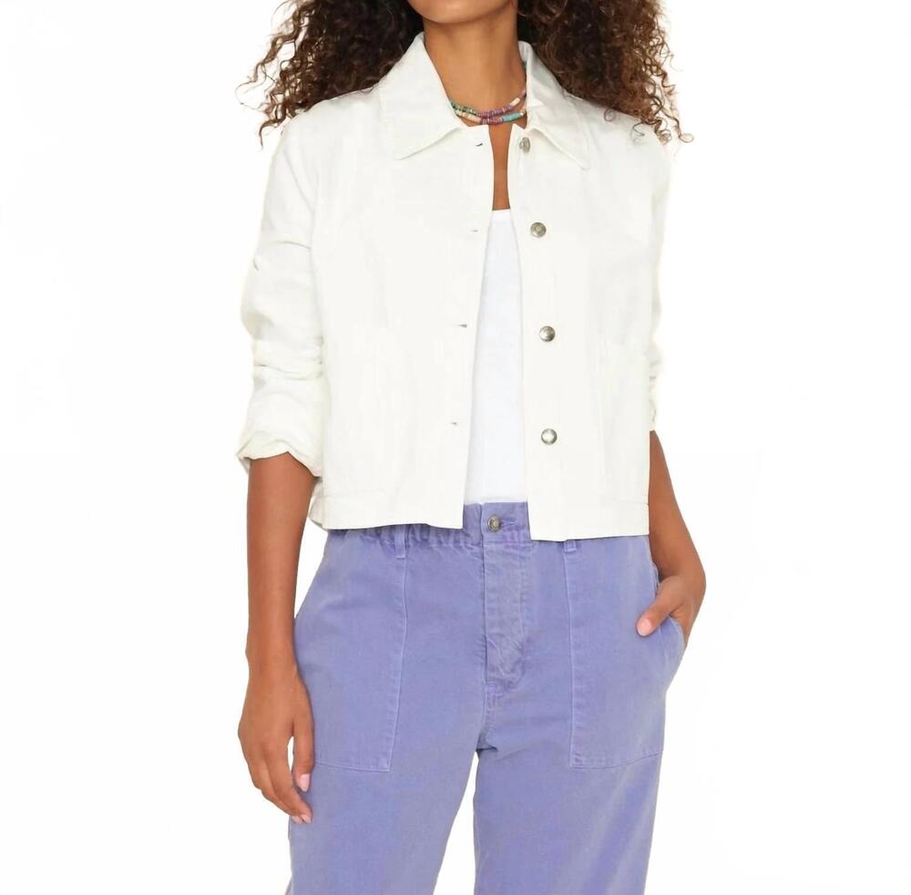 NEW XIRENA jasper denim jacket in white